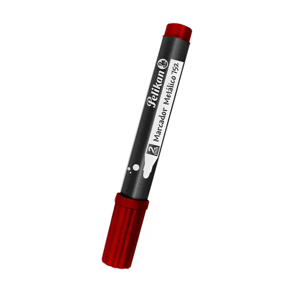 Marcador Pelikan Metalizado Rojo