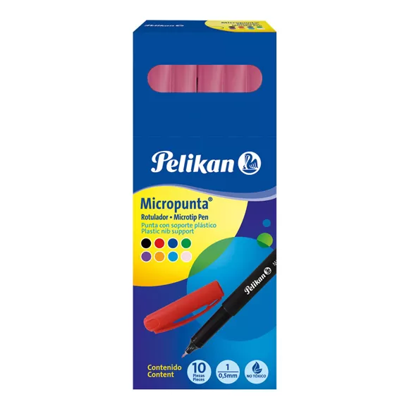 Micropunta Pelikan Rosado X 10