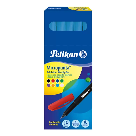 Micropunta Pelikan Turquesa X 10