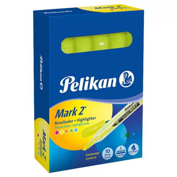 Resaltador Pelikan Mark 2 Amarillo X 10