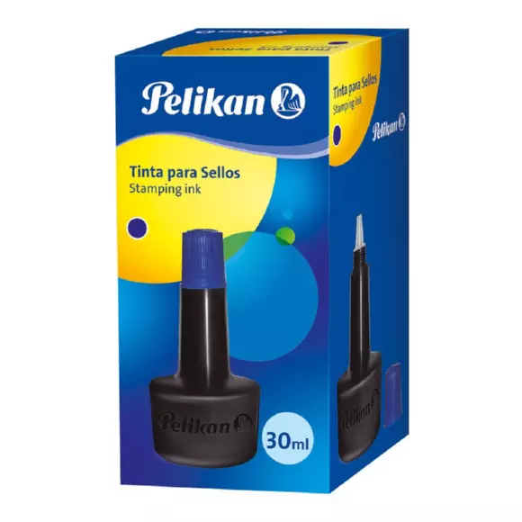 Tinta Sellos Pelikan Azul