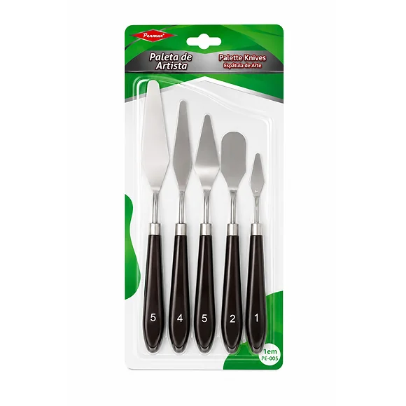 Set De 5 Espátulas Metálicas Penmax