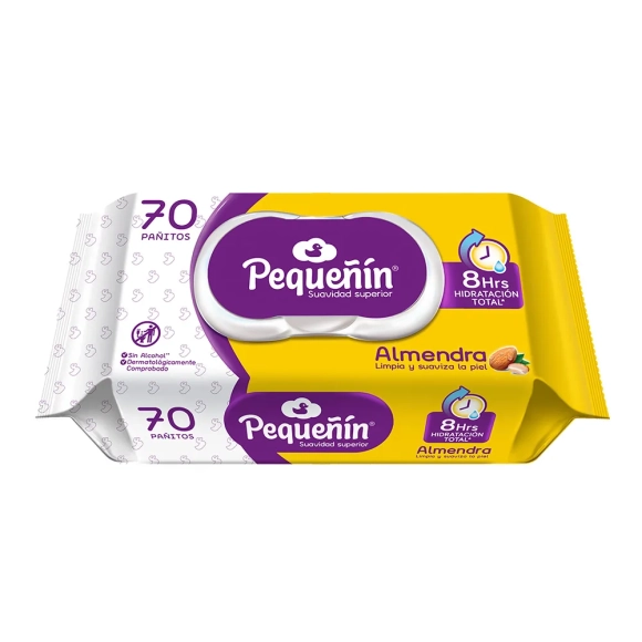 Pañitos Humedos Pequeñin Almendra X 70