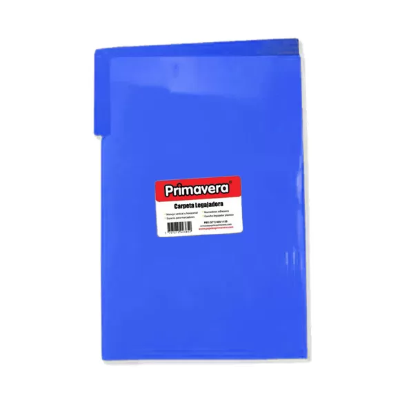 Carpeta Plastica Legajadora Primavera Oficio Azul