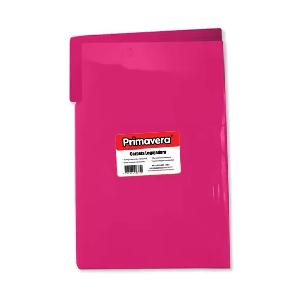 Carpeta Plastica Legajadora Primavera Oficio Fucsia