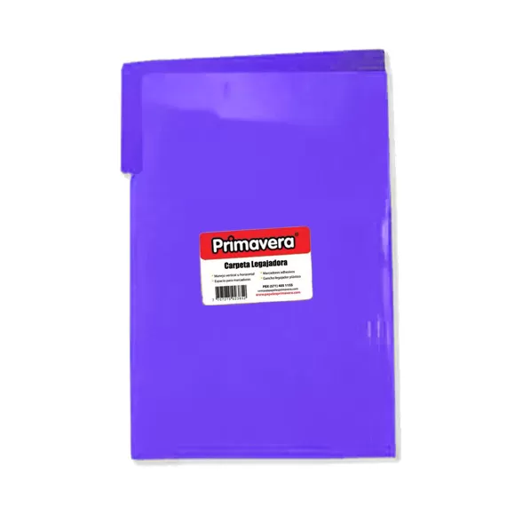 Carpeta Plastica Legajadora Primavera Oficio Morada