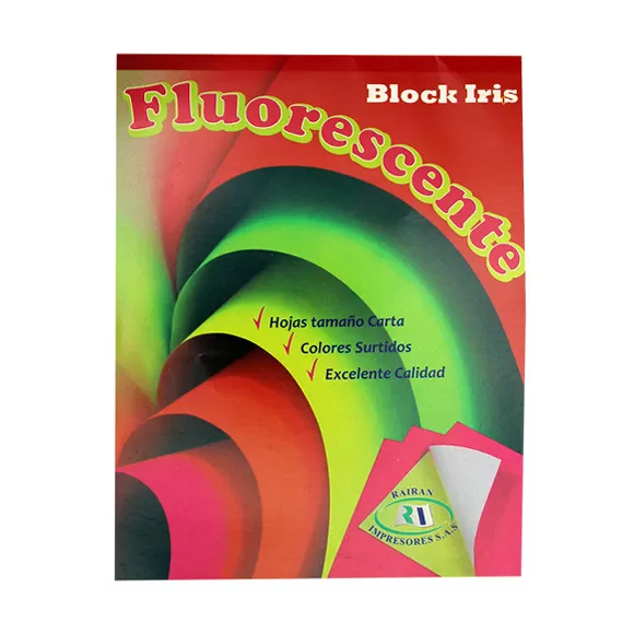 Block Iris Fluorescente Rairan Carta