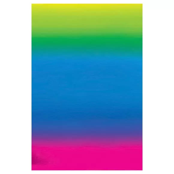 Cartulina Degrade 1/2 Amarillo Azul Fucsia