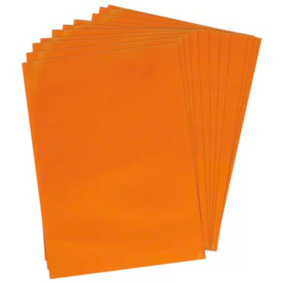 Papel Silueta 1/8 Naranja X 10