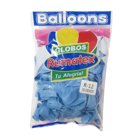 Globo Rumatex Standard R-12 Celeste X 50