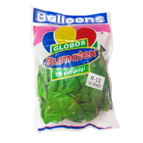 Globo Rumatex Standard R-12 Verde Limon X 50