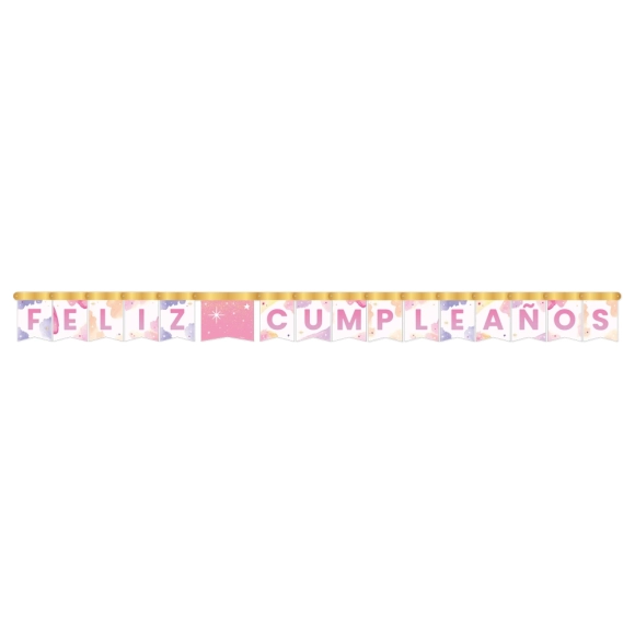 Cartel De Letras Sempertex Feliz Cumpleaños Acuarela