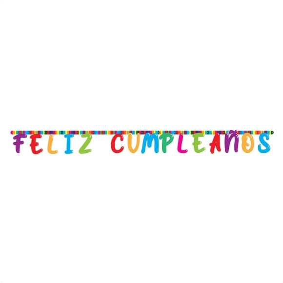 Cartel De Letras Sempertex Feliz Cumpleaños Festivo