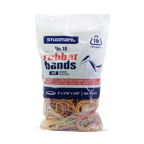 Bandas De Caucho En Bolsa Studmark Libra No.18 Multicolor