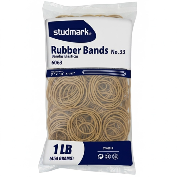 Bandas De Caucho En Bolsa Studmark Libra No.33 Siliconado