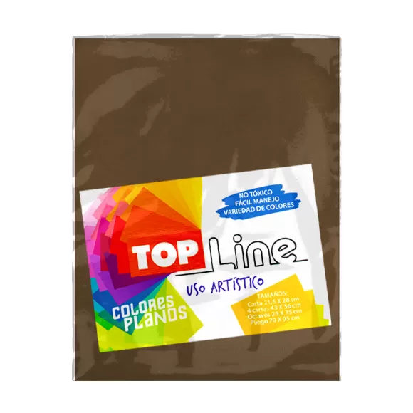 Fomi Top Line Liso Carta Café Claro X 10