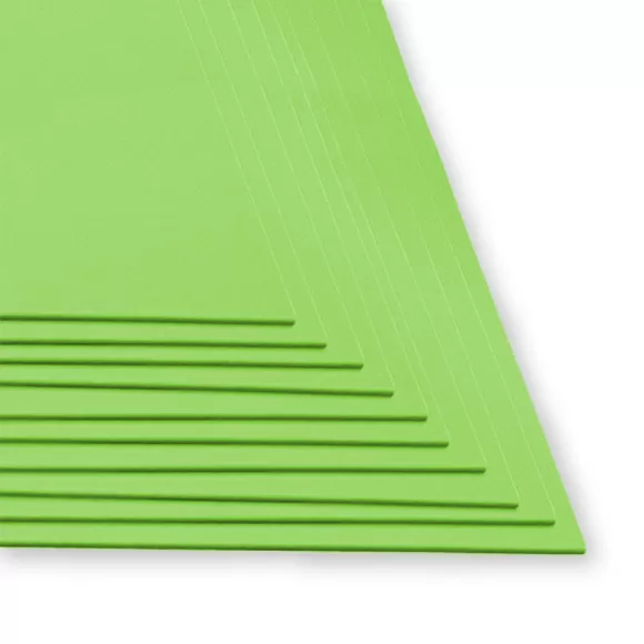 Fomi Top Line Liso Pliego Verde Limón X 10