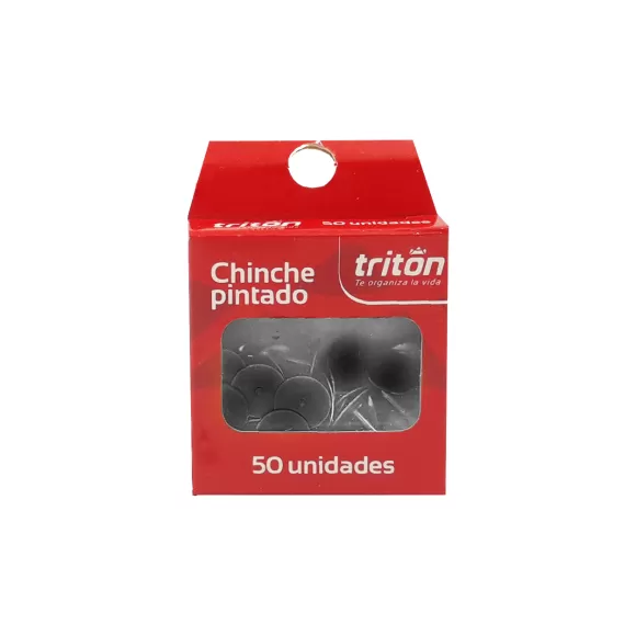 Chinche Triton Metálico Negro X 50