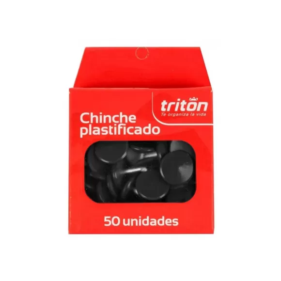 Chinche Triton Plástico Negro X 50