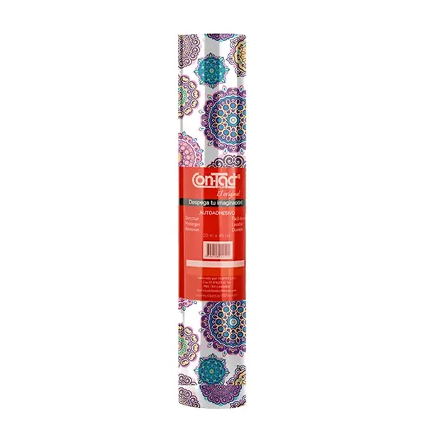 Rollo Adhesivo Contact Estampado 20mts Mandalas