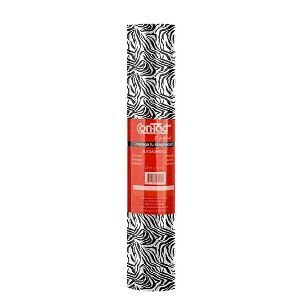 Rollo Adhesivo Contact Estampado 20mts Zebra