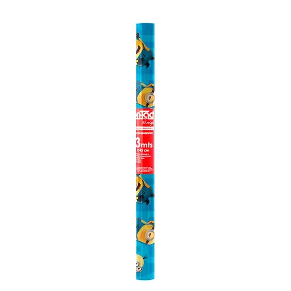 Rollo Adhesivo Contact Infantil 3mts Minions 3d