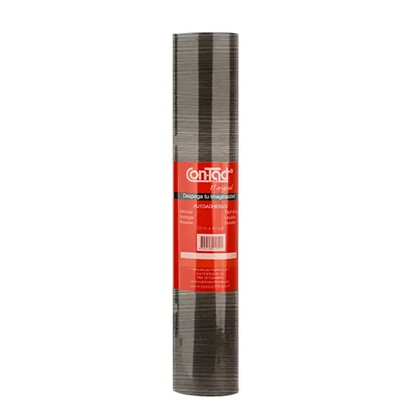Rollo Adhesivo Contact Madera 20mts Ebano