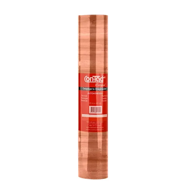 Rollo Adhesivo Contact Madera 20mts Nogal Claro