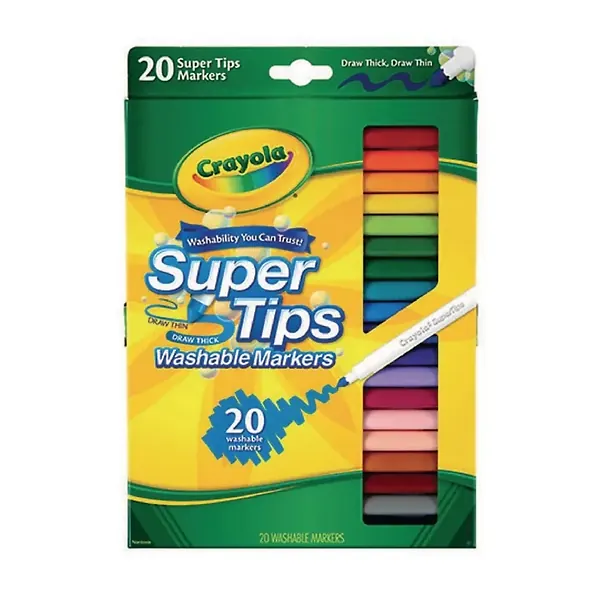 Plumones Lavables Crayola 20 Und