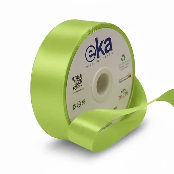 Cinta Satinada Eka 35mm Verde Cítrico