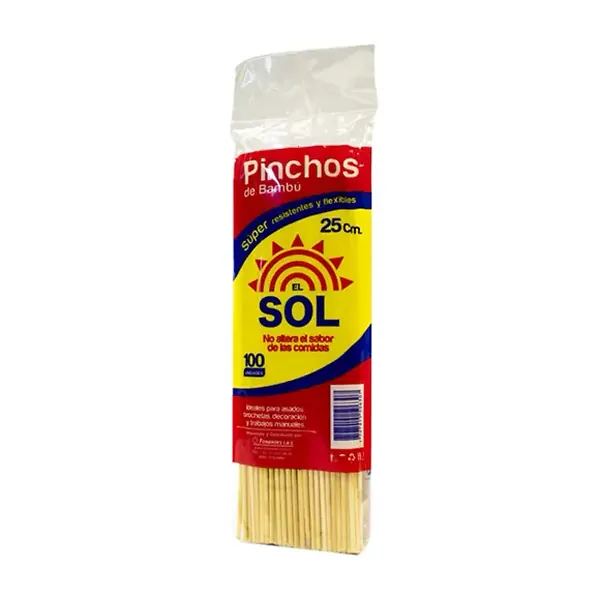 Palo Pincho El Sol 25cm X 100