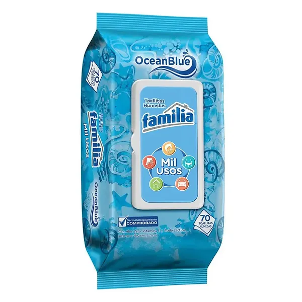 Toallitas Húmedas Familia Mil Usos 70 Und