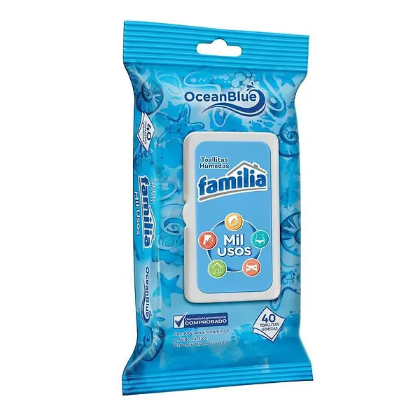 Toallitas Húmedas Familia Mil Usos 40 Und