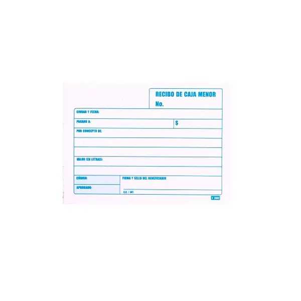 Recibo De Caja Formas Futuro X 200 Hojas