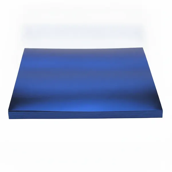 Cartulina Metalizada 1/8 Azul X 10