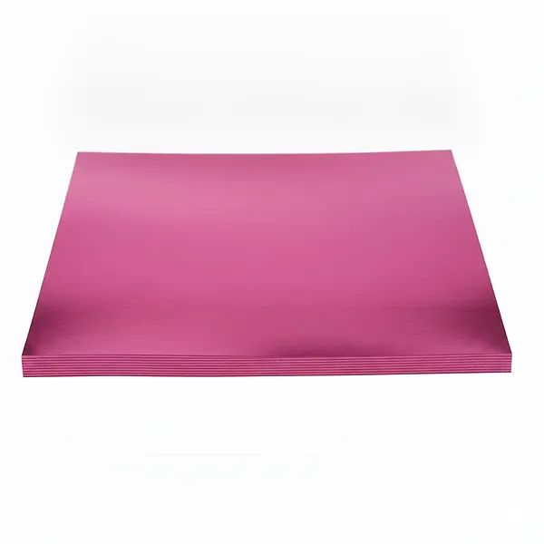 Cartulina Metalizada 1/8 Fucsia X 10