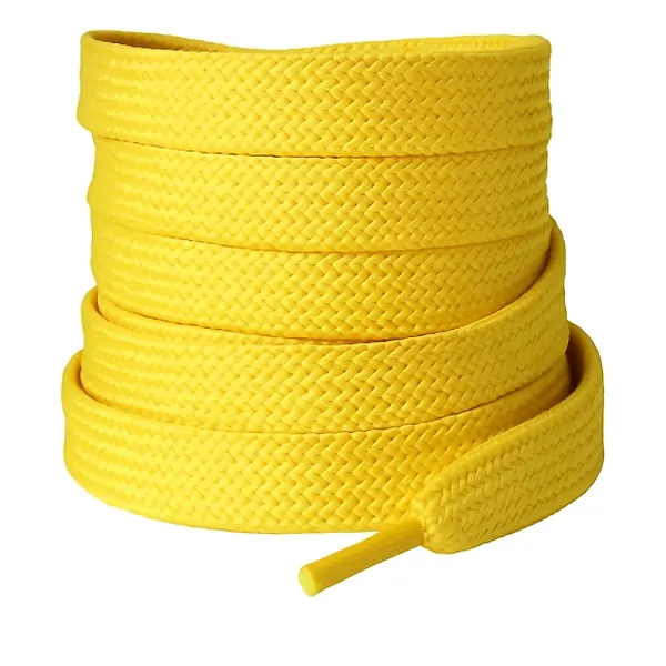 Cordón Tenis Plano 120cm Amarillo