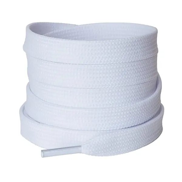 Cordón Tenis Plano 120cm Blanco