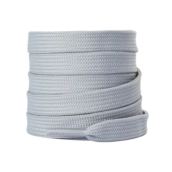 Cordón Tenis Plano 120cm Gris Claro