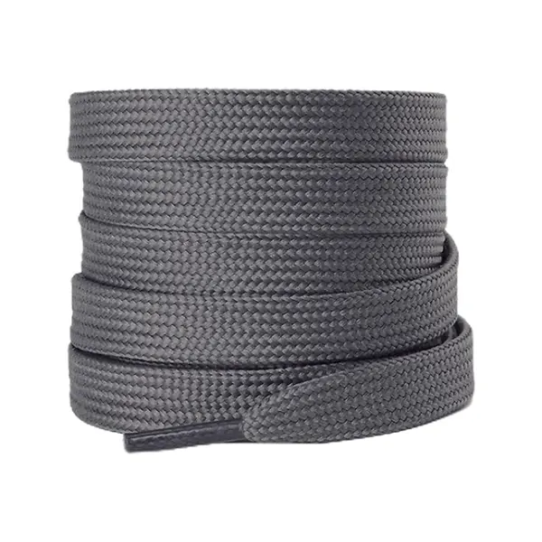 Cordón Tenis Plano 120cm Gris