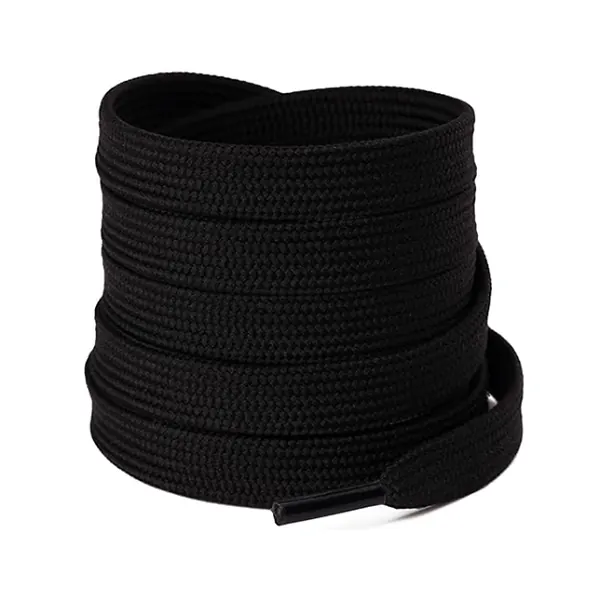 Cordón Tenis Plano 120cm Negro