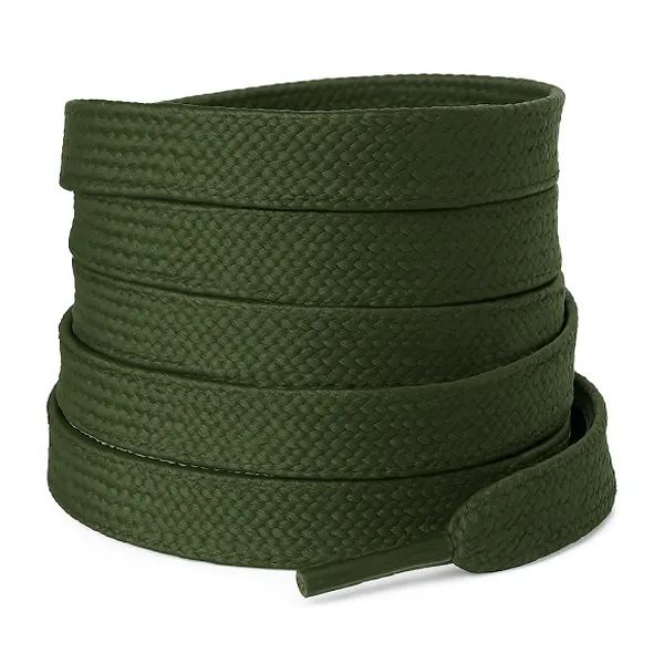 Cordón Tenis Plano 120cm Verde Militar