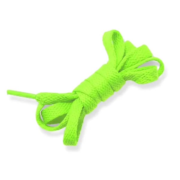 Cordón Tenis Plano 40cm Verde Néon