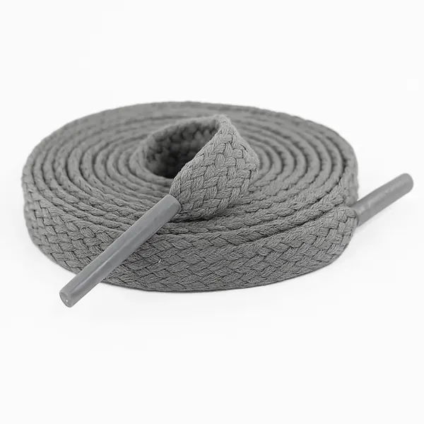 Cordón Tenis Plano 60cm Gris