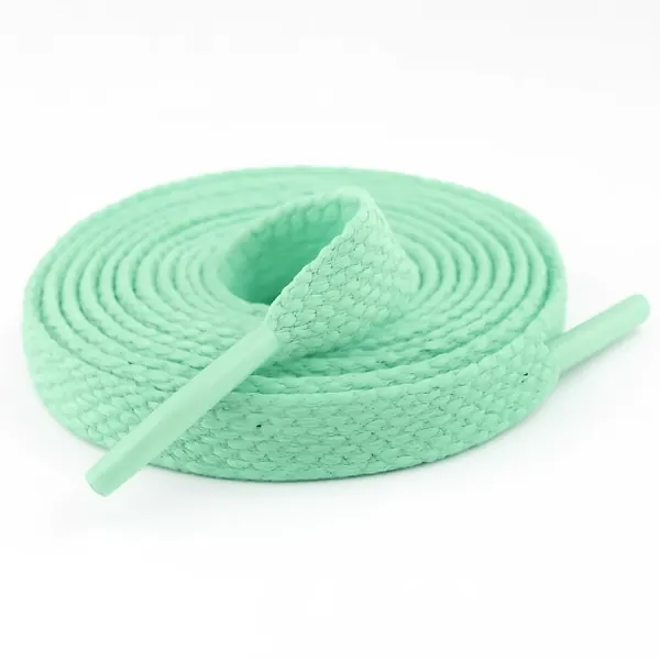 Cordón Tenis Plano 60cm Verde Menta