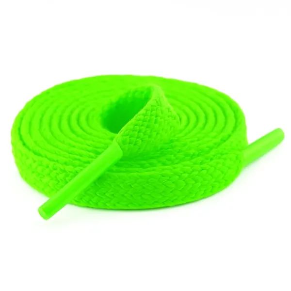 Cordón Tenis Plano 60cm Verde Néon