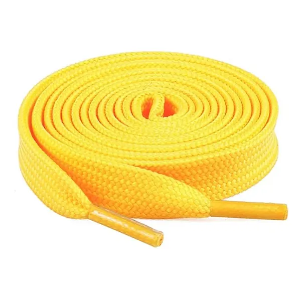 Cordón Tenis Plano 90cm Amarillo