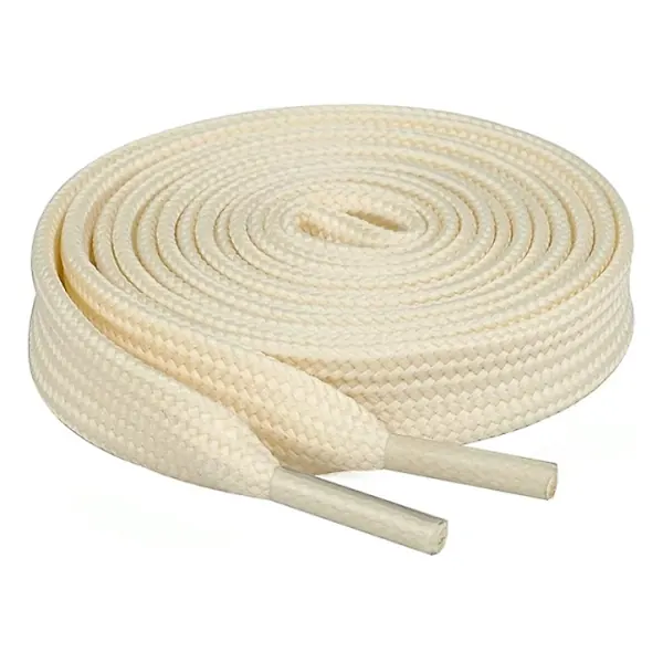 Cordón Tenis Plano 90cm Beige