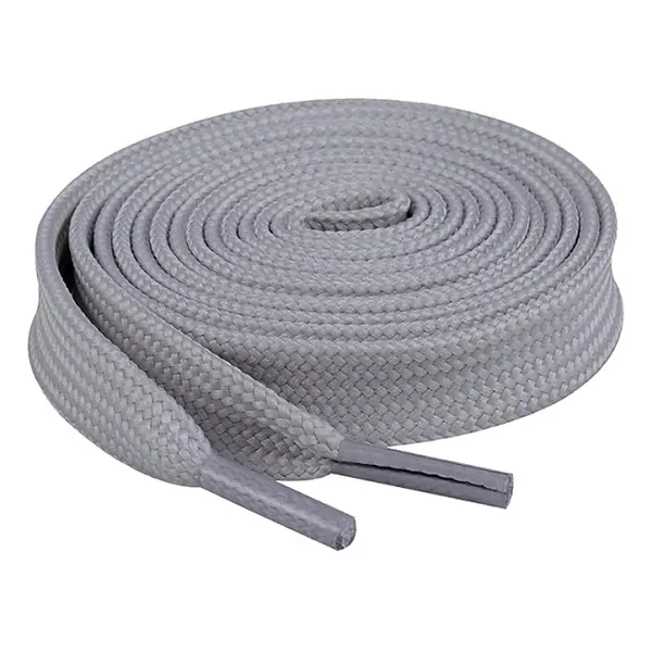 Cordón Tenis Plano 90cm Gris Claro