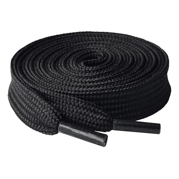Cordón Tenis Plano 90cm Negro